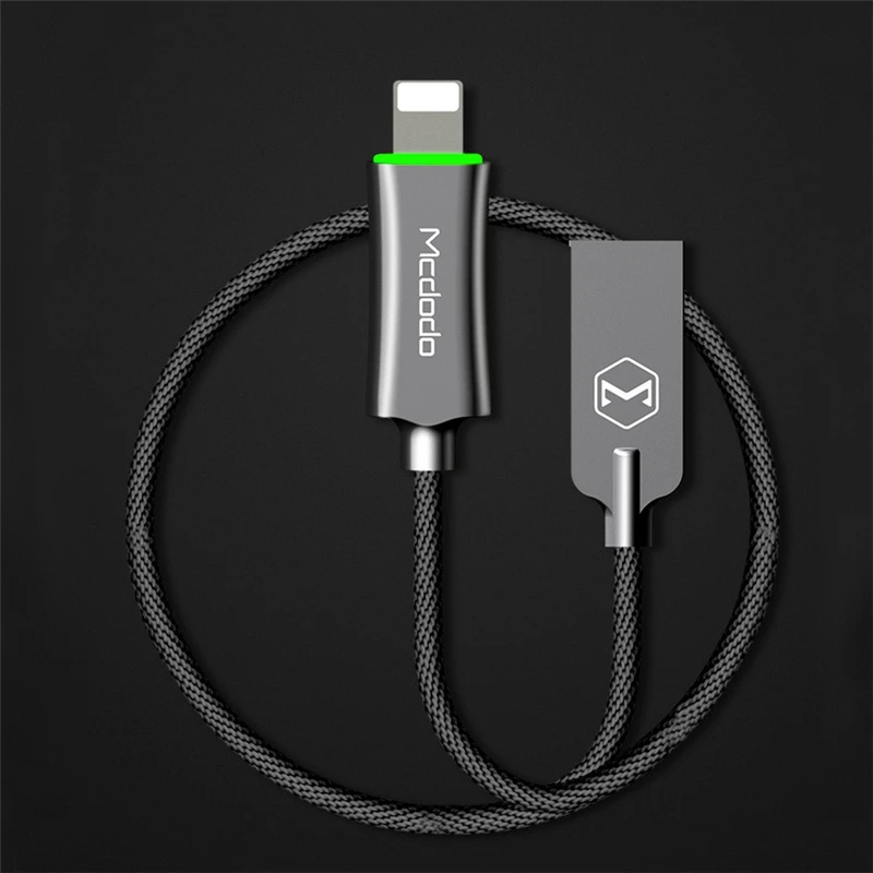 Авто Disconnet USB кабель для передачи данных iPhone X XS MAX XR 7 6 5 6s plus Быстрая зарядка