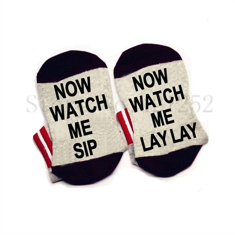 Носки Watch Me Sip Now Lay хлопковые эластичные удобные носки унисекс enjoy yourself|Носки| |