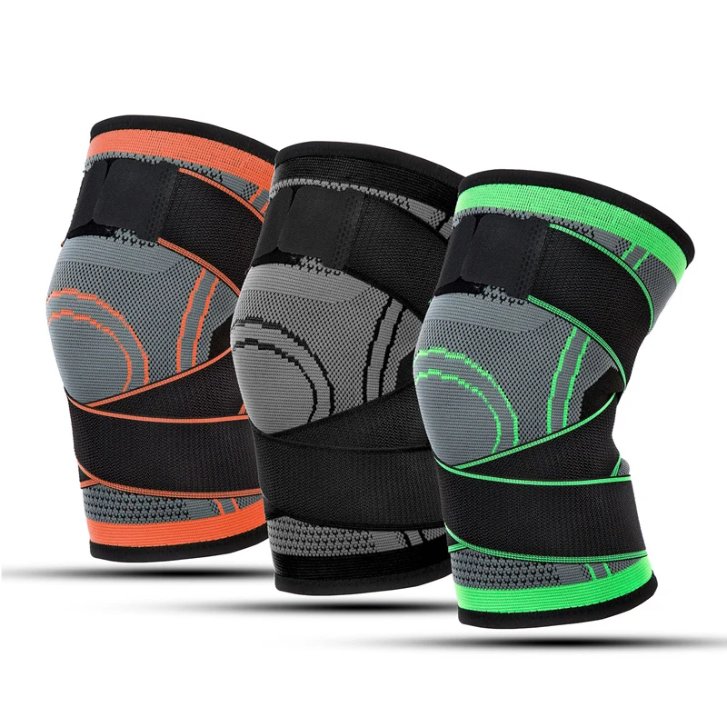 3D напорная фитнес повязка для катания на велосипеде поддержка колена эластичные