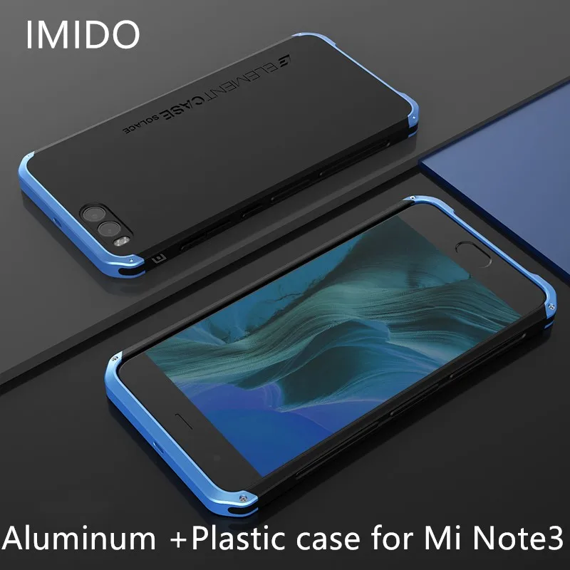 Для xiaomi Mi Note3 Роскошные Armour металлического кремния Алюминий + PC чехол для телефона