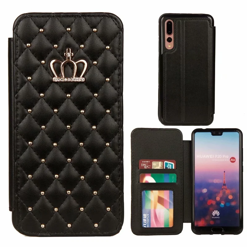 Чехол для Huawei P20/P20 Pro роскошный флип-чехол с подставкой и отделением карт TPU + PU