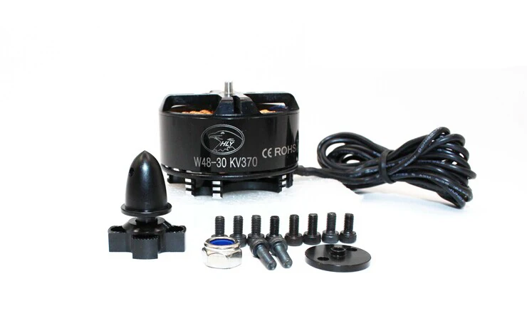 Дисковый бесщеточный двигатель HLY W4830(4114) KV370 24N22P для мультикоптера октокоптер