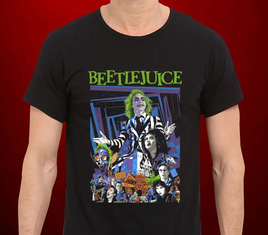 

Mens Hot 2019 Summer O-Neck Streetwear Cover Movie Custom Art Summer Cool Tees Tops Men's Fashion Black Cotton