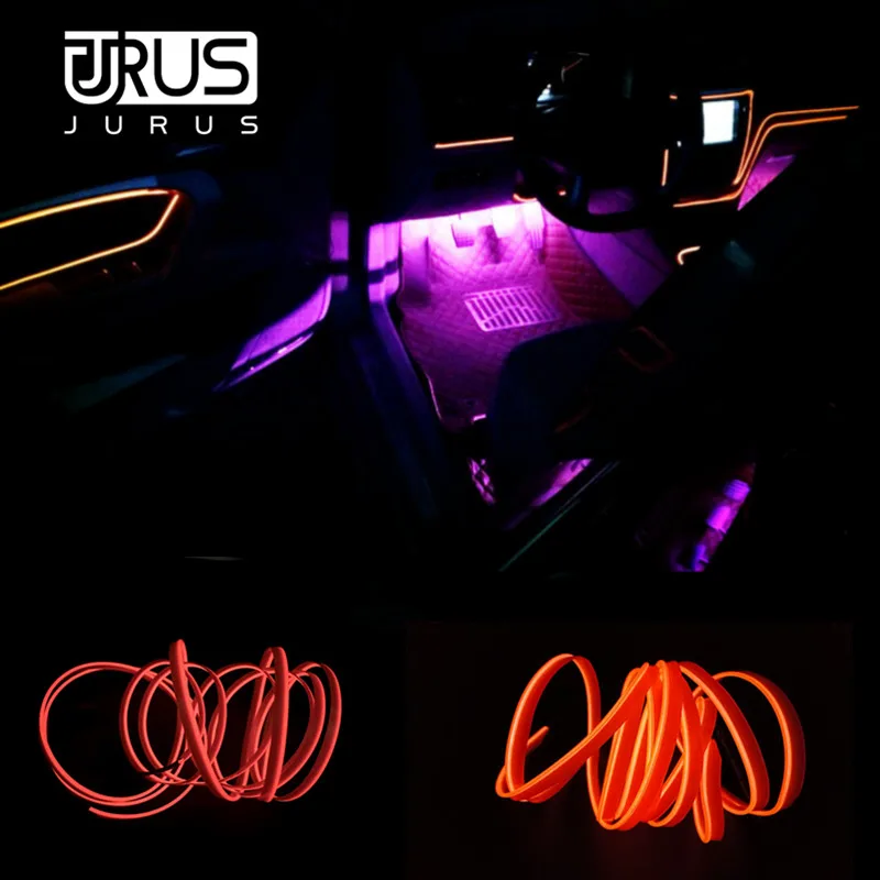 JURUS автомобильный 12 В инвертор/12 В сигаретный светильник er инвертор/5 В USB Инвертор для 1-5 м EL провод веревка трубка гибкий неоновый светильник