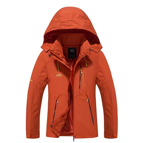 women orange LoClimb размера плюс водонепроницаемая куртка для мужчин/женщин весна/осень пальто для улицы Мужская ветровка треккинг/походные куртки для мужчин AM257 - Цвет: women orange