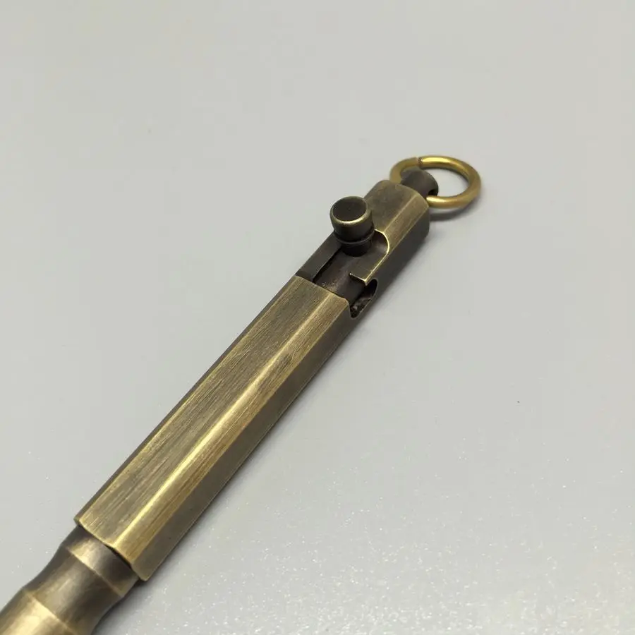 1 шт. старая ручка с пистолетом и болтом латунная твердая портативная ручная