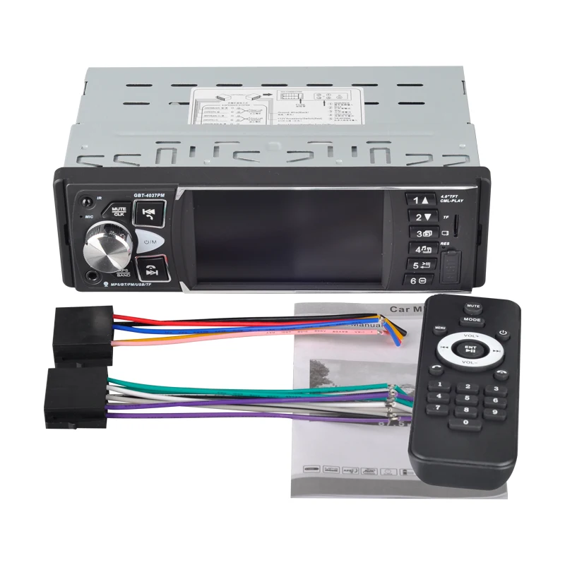12 в 1 Din Авто Аудио MP3 MP5 плеер USB AUX FM радио станция Bluetooth Камера заднего вида " автомобильное радио аудио стерео Зеркало Ссылка