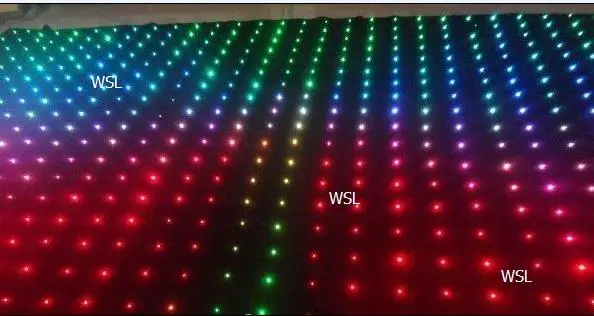Бесплатная доставка P18 3x5 м светодиодная RGB видеозанавеска для дискотевечерние