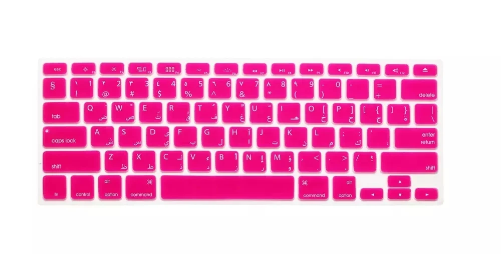 Новая силиконовая накладка на клавиатуру с арабскими буквами для Macbook Air Pro Retina 13 15