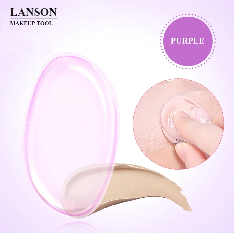 Мягкий силиконовый гелевый спонж для пудры косметики основы лица BB крема