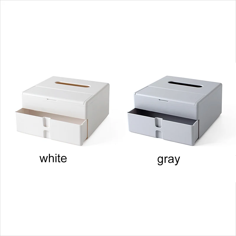 Новый пластиковый органайзер для макияжа коробка салфеток с зеркалом ящик