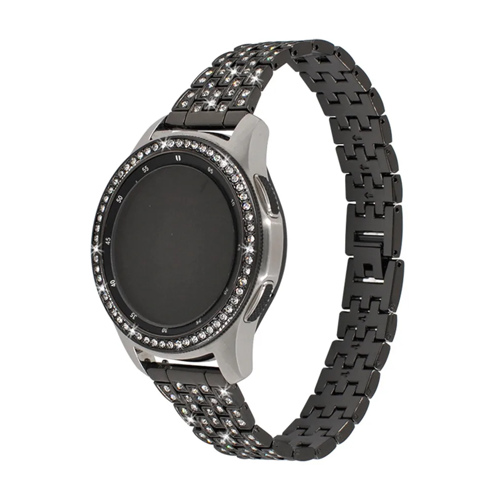 2 шт. для samsung Galaxy Watch 46 мм, драгоценный камень кольцо клеющаяся крышка против царапин металлические часы из нержавеющей стали аксессуары украшения