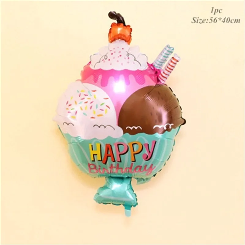 Ice-cream 1 шт пивная чашка фольга фон для фотосессий-воздушный шар для вечерние принадлежности, день рождения украшения для взрослых - Цвет: Ice-cream