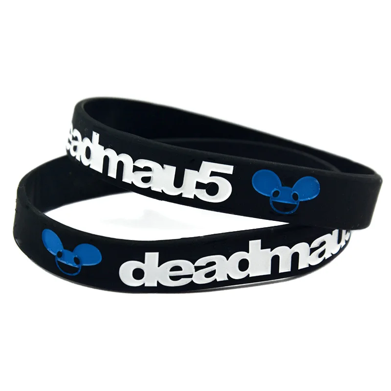 1 шт. силиконовый резиновый браслет Deadmau5 ширина 1/2 дюйма взрослый размер|Браслеты