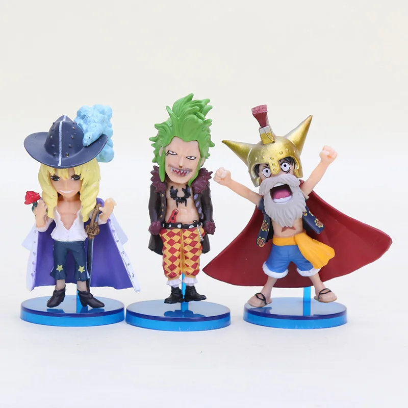 Экшн фигурки аниме One Piece Q Version Dressrosa Luffy Chopper Rebecca zoro Brook из ПВХ коллекционная