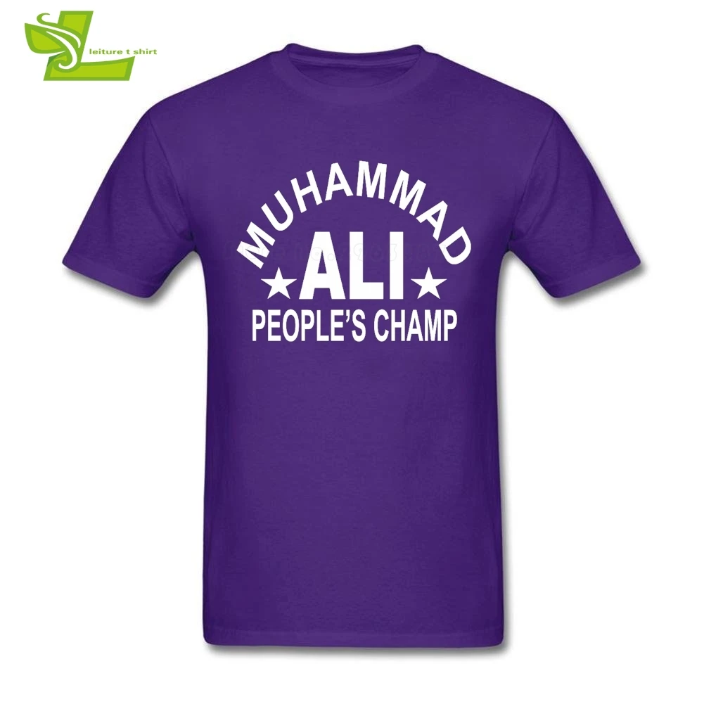 Muhammad Ali Adult T Shirt Printed Custom Made Comfortable T-Shirt Boy Summer Round Neck Tees Teenage Latest Simple Tee | Мужская одежда