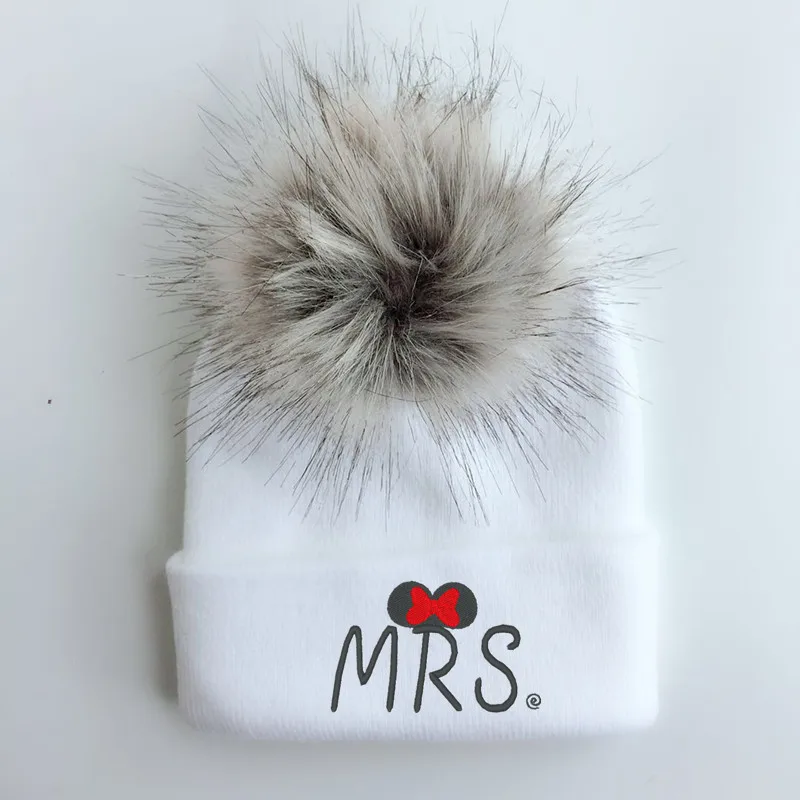 spring winter Toddler infant Kids children baby colorful raccoon Faux Fur pom hat cap beanie for girls and boys | Детская одежда и