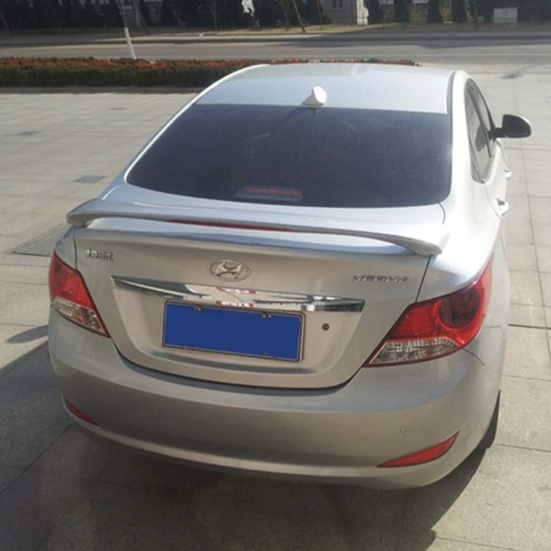 Car Styling ABS Plastic Unpainted Color Exterior Rear Trunk Wing Boot Roof Lip Spoiler Fit For Hyundai Verna 2010 2011 2012 2013 |