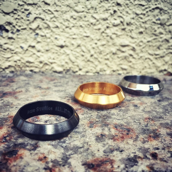 Комплект из кольца и браслета титановой стали | Украшения аксессуары