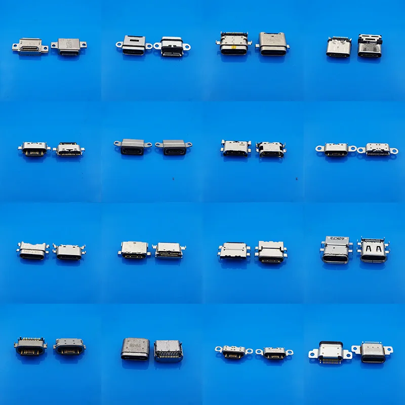 54 модели Micro 3 1 USB Type C гнездовые разъемы гнезда для мобильного телефона Настольный