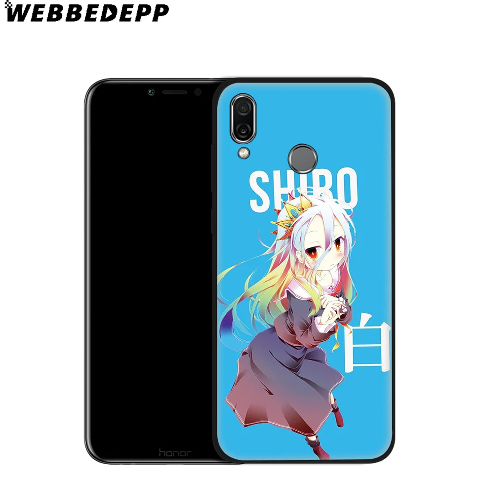 WEBBEDEPP No game life Anime Soft Case for Huawei Mate Honor 20 6A 7A 7C 7X 8 9 9X 10 View Lite Pro 30 |
