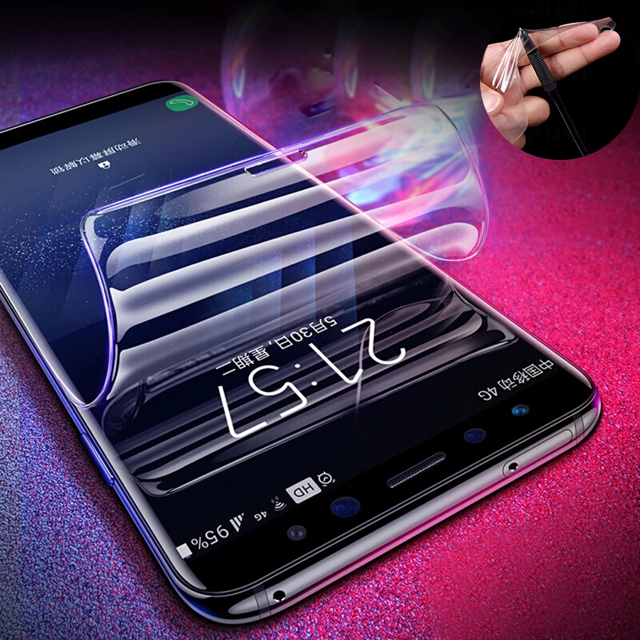MANLIFU 3D полная Защита экрана для Huawei Mate 20 Pro X Защитная силиконовая пленка из