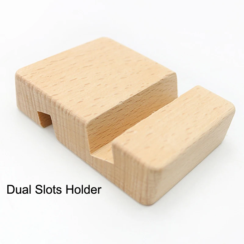 Dual Slot Holder Oppselve подставка для телефона для iPhone 11X7 S деревянная подставка для мобильного телефона для samsung S9 S10 iPad подставка для планшета Настольный держатель для телефона - Цвет: Dual Slot Holder