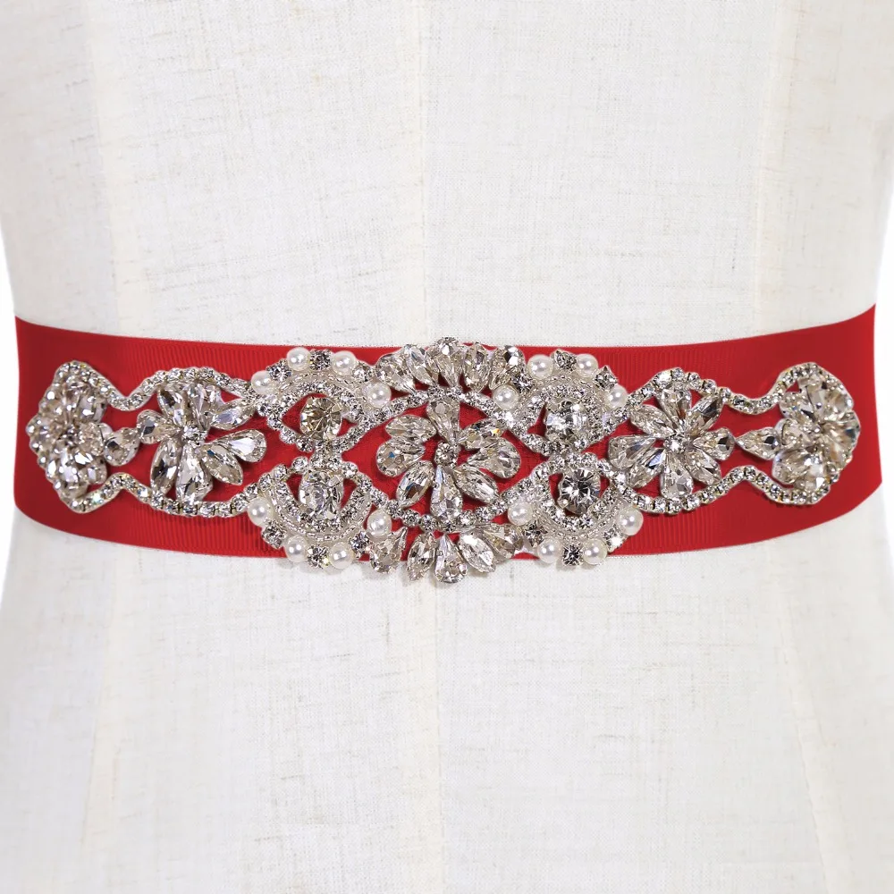 

Cheap Ceinture Cinturon De Novia Wedding Belts Gorgeous Heavy Beaded Crystals Bridal Belts and Sashes Real picture