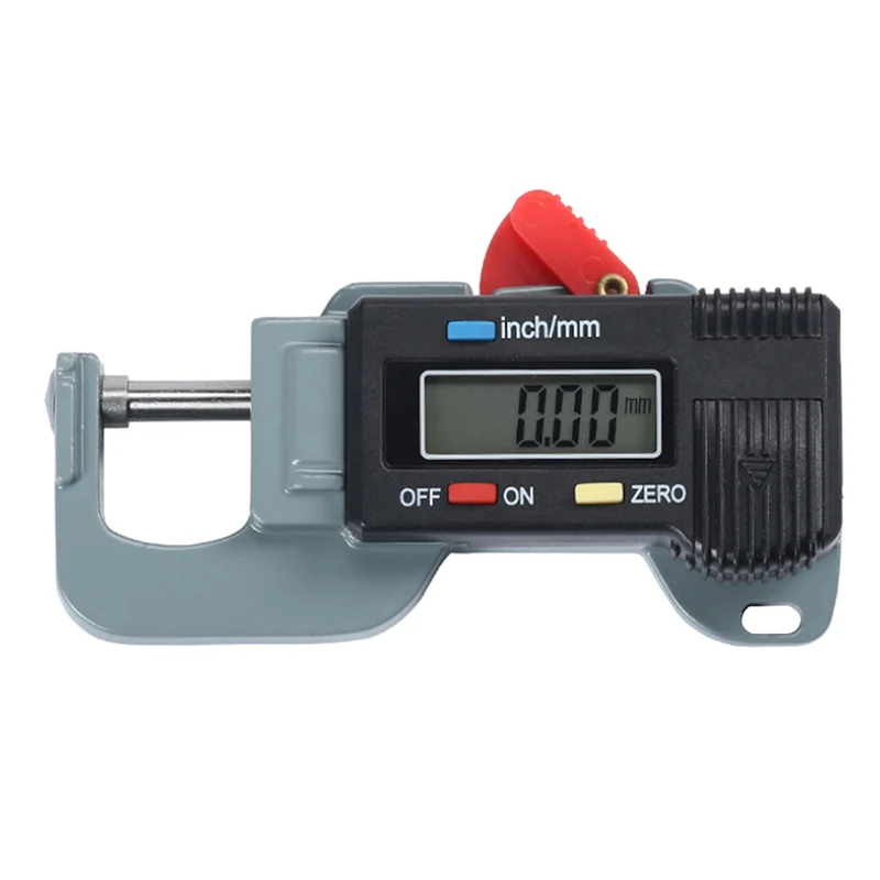 Professional Precise Digital Thickness Gauge Meter Tester Micrometer 0 to 12.7m Caliper 0.01mm Resolution 1pc | Инструменты