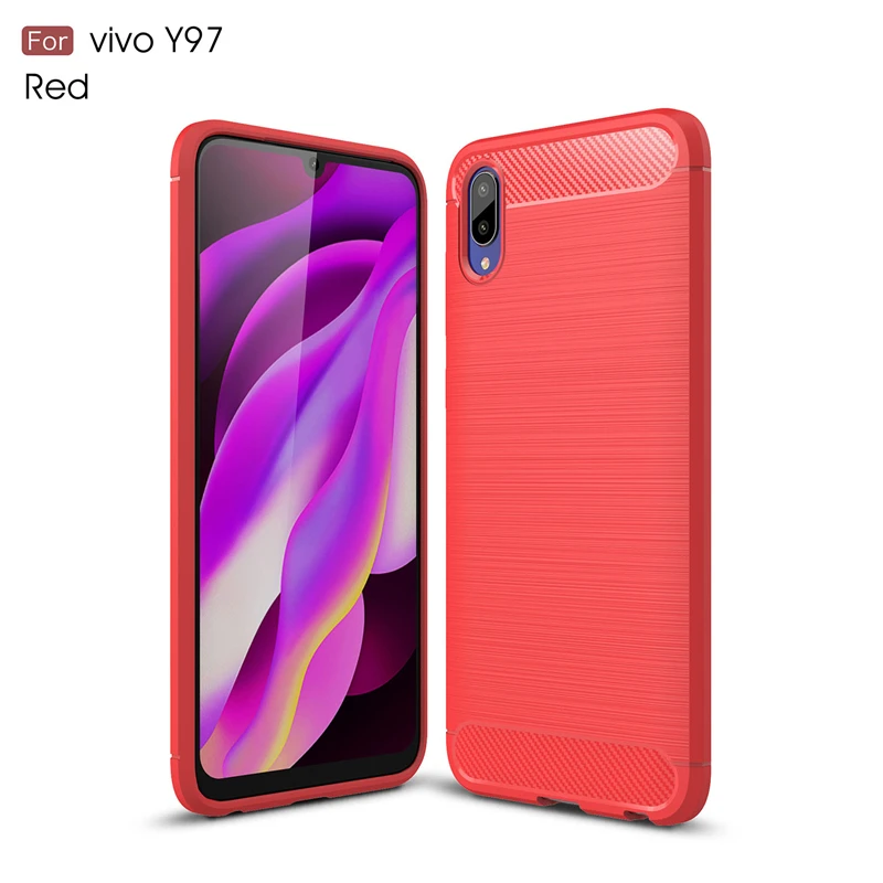 Чехол Vivo Y97 резиновый силиконовый защитный чехол противоударный мягкий для