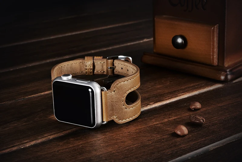 Urvoi ремешок для Apple Watch Series 1 2 3 натуральной кожи с двойной пряжкой манжеты Hermes iwatch