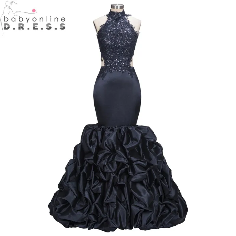 Babyonlinedress кружевные платья без рукавов с лямкой на шее и юбкой-годе для выпускного