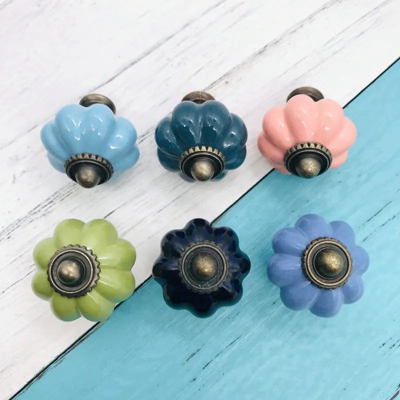 8 шт. в детской комнате Керамика тыквы выглядят ящика красочные дрессера для