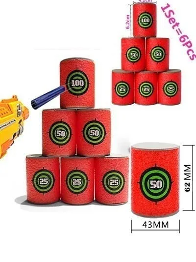 Мягкая цилиндрическая Дротика xEVA для NERF N Strike Elite Series детские игрушки Прямая