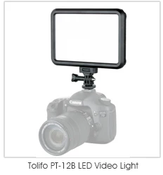 Tolifo Pt-64 светодиодный Камера видео светильник Панель установлен на DSLR DV Video Камера с Дневной светильник 5600K Портативный затемнения светодиодный видео светильник