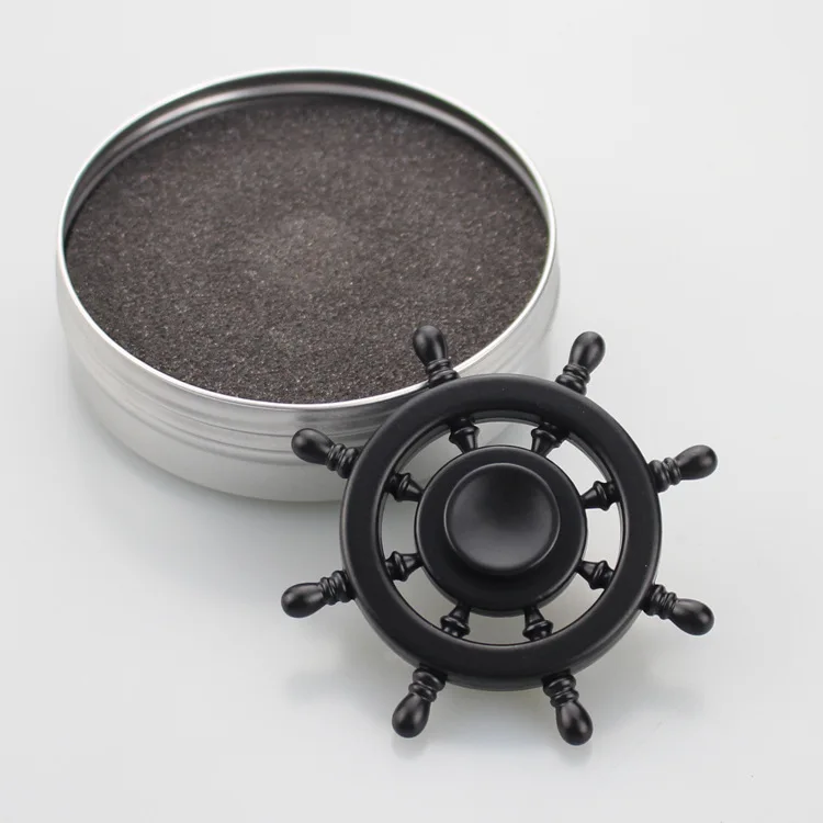 Спиннер для пальцев ручной из латуни поставляется с металлической коробкой руля