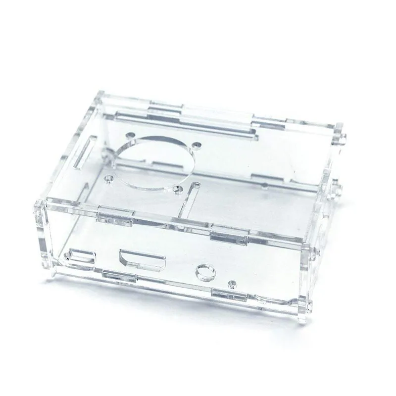 For Raspberry Pi 3 B+ Case Acrylic Transparent Box Cover Shell With Cooling Fan B+/3/2/ | Компьютеры и офис