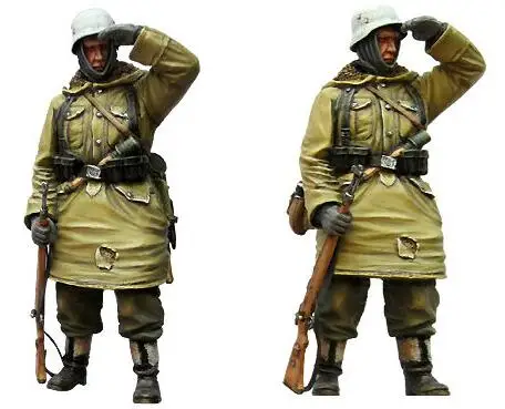 1/35 фигурки из смолы Второй мировой войны, немецкий гренадер, 1 шт., модельные наборы