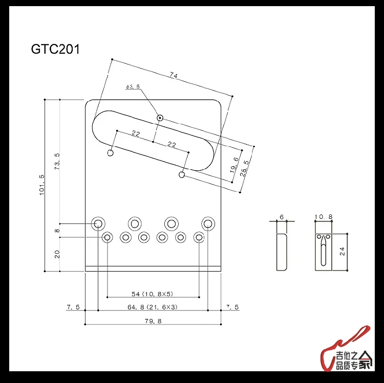 GOTOH GTC-ART-01 электрогитара фиксирующий мост хром Сделано в Японии