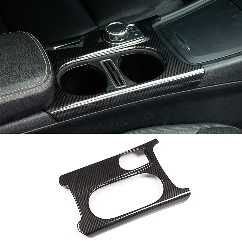 УГЛЕРОДНЫЙ ABS хромированный подстаканник для Mercedes Benz A/GLA/CLA Class C117 W117 W176 X156 2012 17 AMG