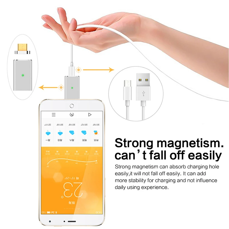 Адаптер зарядный магнитный с разъемом Micro USB на Type C/Lightning/Micro USB|Переходники и