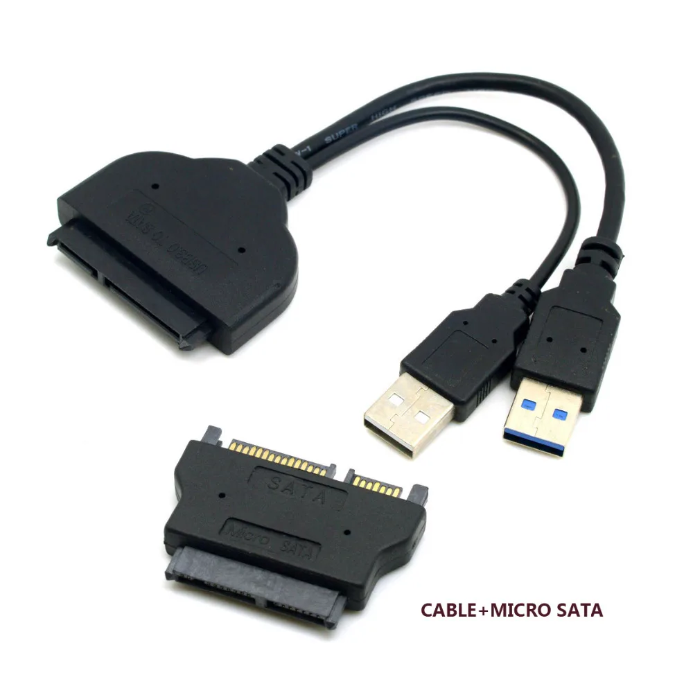 Jimier USB 3 0 для SATA 22Pin 2 5 &quotадаптер жесткого диска с usb кабелем питания|Компьютерные