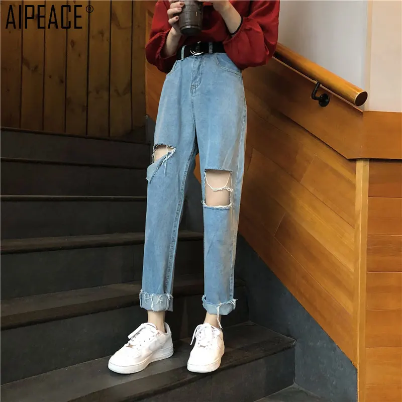 AIPEACE/летние женские ковбойские брюки модные повседневные однотонные штаны с