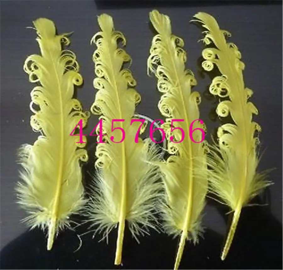Оптовая продажа 20 штук красивый желтый перья фазана 12 18 см|yellow pheasant feathers|pheasant