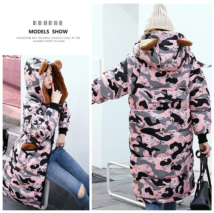 Мода 2017 г. зимняя хлопковая куртка Для женщин для худого телосложения плотные