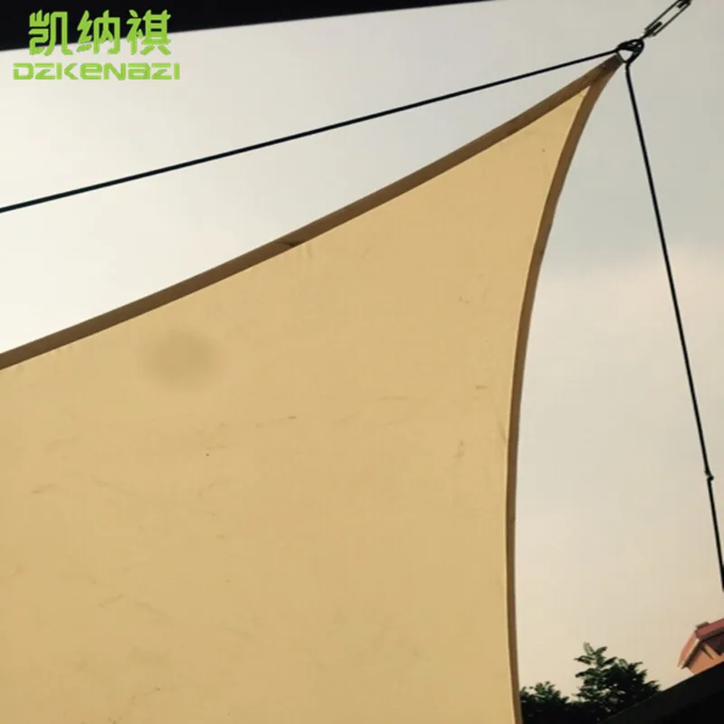 5x5x7 м/шт. Заказной водонепроницаемый полиэфирный затеняющий треугольный