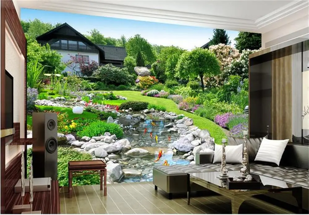 3D wallpaper/custom photo wall paper/Garden landscape scenery/TV/sofa/Bedding/KTV/Hotel/living room/Children | Обустройство дома