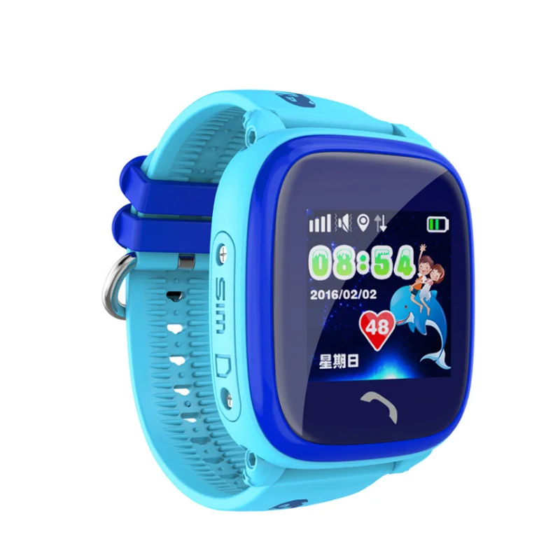 DF25 IP67 GPS водонепроницаемый трекер часы дети ребенок плавать сенсорный экран SOS