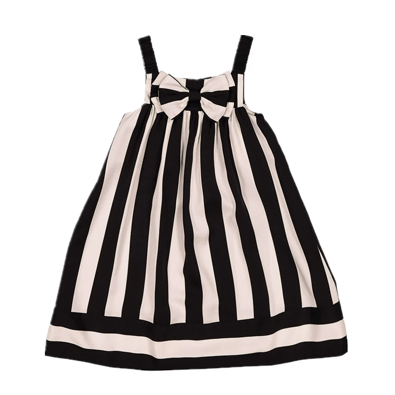 dress Платье для девочек г. летнее платье в полоску для девочек белое платье в белую полоску детское платье для маленьких девочек, детская одежда От 1 до 10 лет ws423 - Цвет: dress