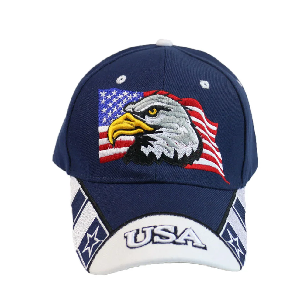 Винтажная бейсболка с вышивкой Winfox флагом США и орлом Snapback Повседневная